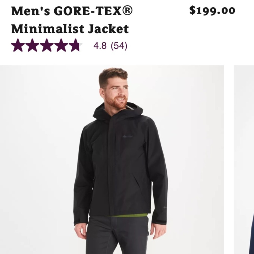 Marmot GORE-TEX Minimalist Rain Jacket like New
